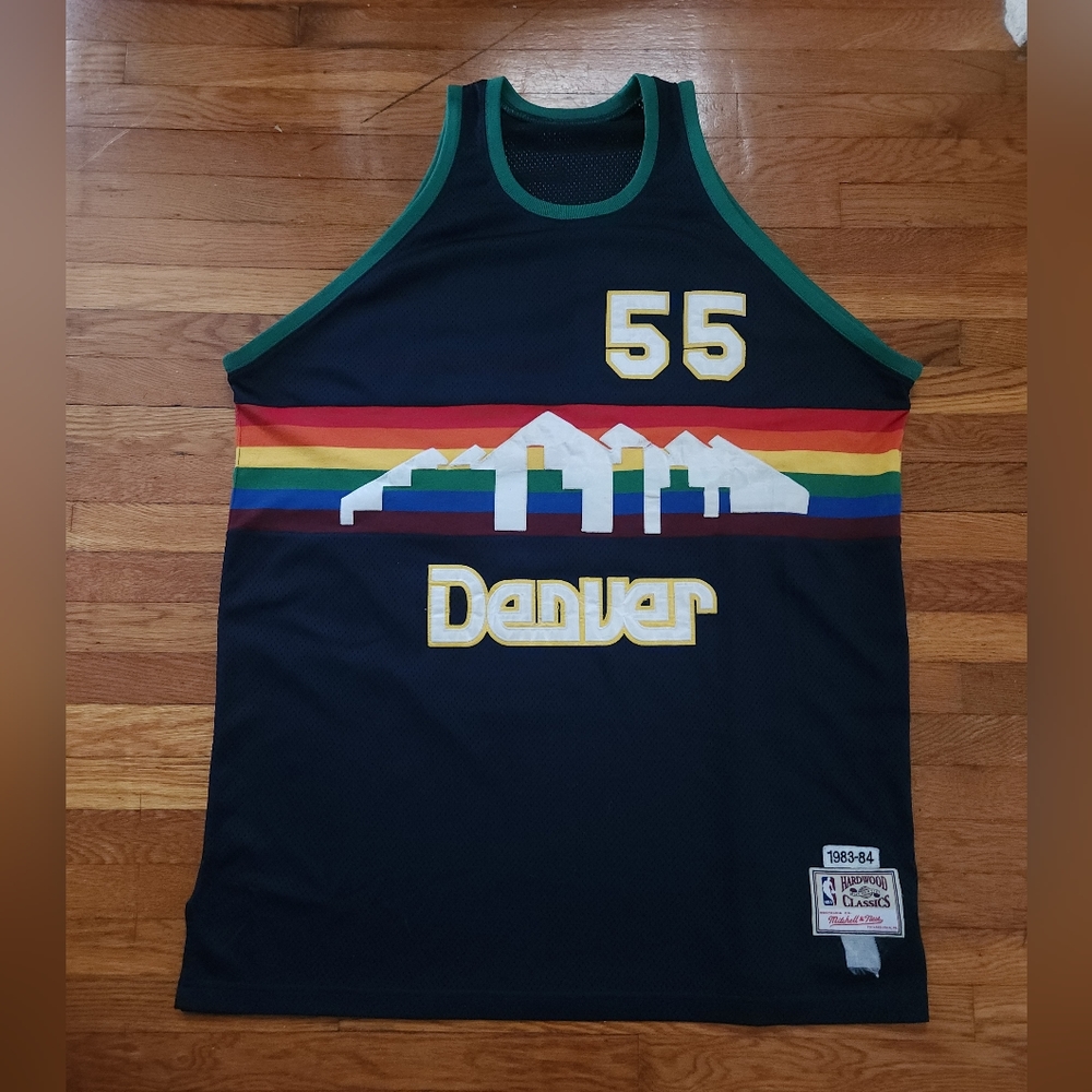 MITCHELL & NESS Hardwood Classics 83-84 Denver Nuggets VANDEWEGHE #55 NBA Jersey